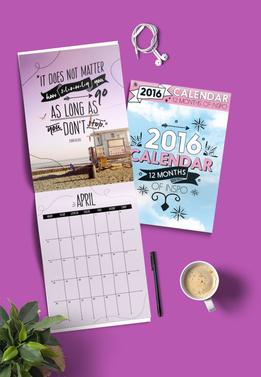 One Year Calendar Design